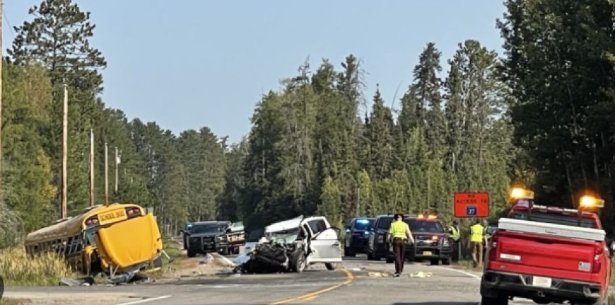 School bus crash sends 10 students, two adults to the hospital