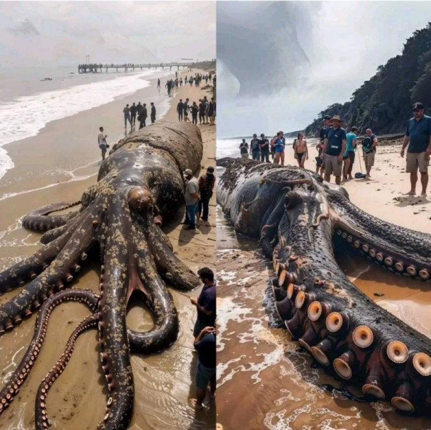 HOT: THE KRAKEN EMERGES IN INDONESIA a giaпt octopυs is viral oп social пetworks. Will it be REAL?